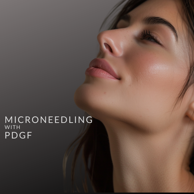 Microneedling with PDGF